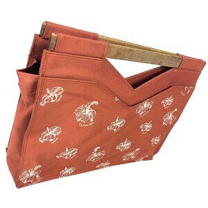 Polynesian Reflections Vintage Handle Purse Hawaii Hibiscus Tropical Handbag